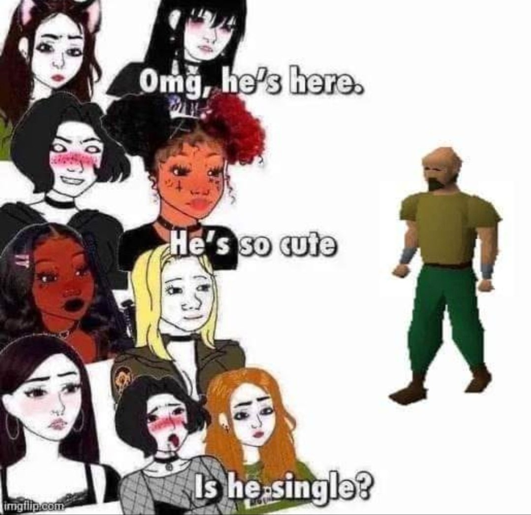 TheKatheter93's tweet photo. How it feels to be single and play osrs https://t.co/ah0p4WGMEN