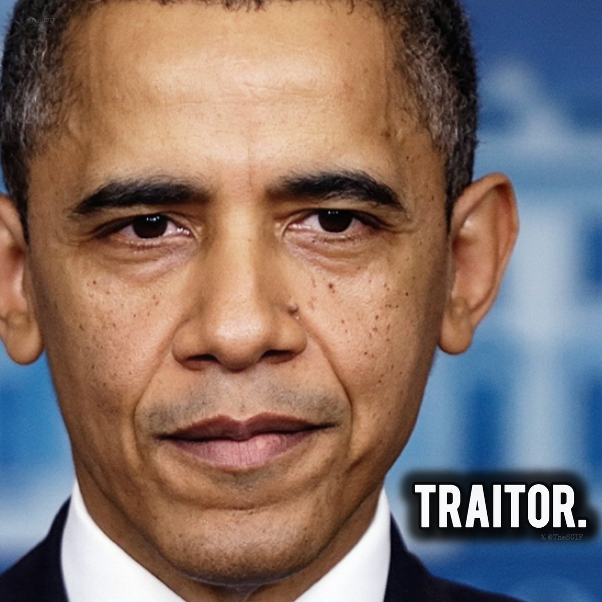 TheSCIF's tweet photo. Barack Obama is a traitor who should be in prison. https://t.co/REMtJ6ekSt