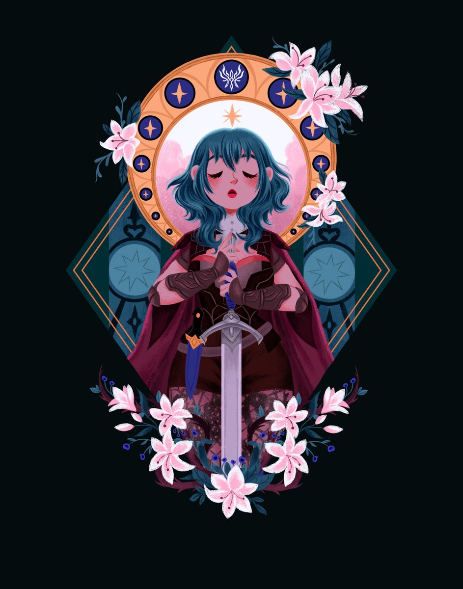 lovelyillustrat's tweet photo. Starting my countdown for Fire Emblem Fortunes Weave release date by posting my favorite Three Houses fanart  I've made over the years.

First up is Byleth! ⚔️ https://t.co/1c1xFWlOhZ
