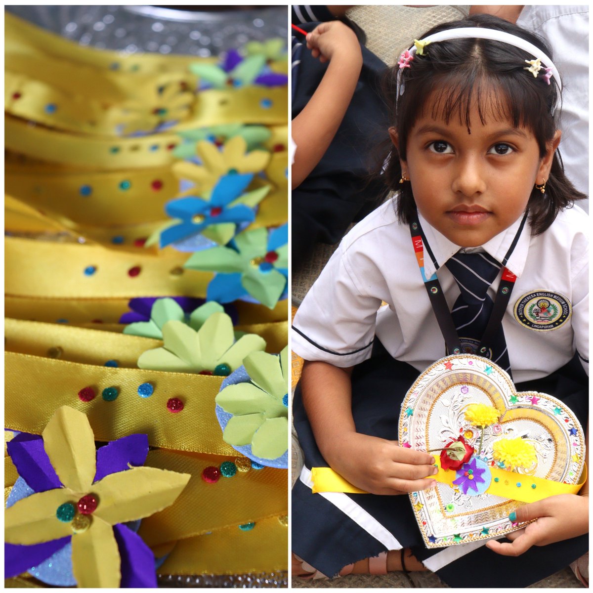MTEMSchool's tweet photo. “Tiny Hands, Big Love – Celebrating the Beautiful Bond of Rakshabandhan!” - Pre primary celebrations. https://t.co/THGrplNz0d