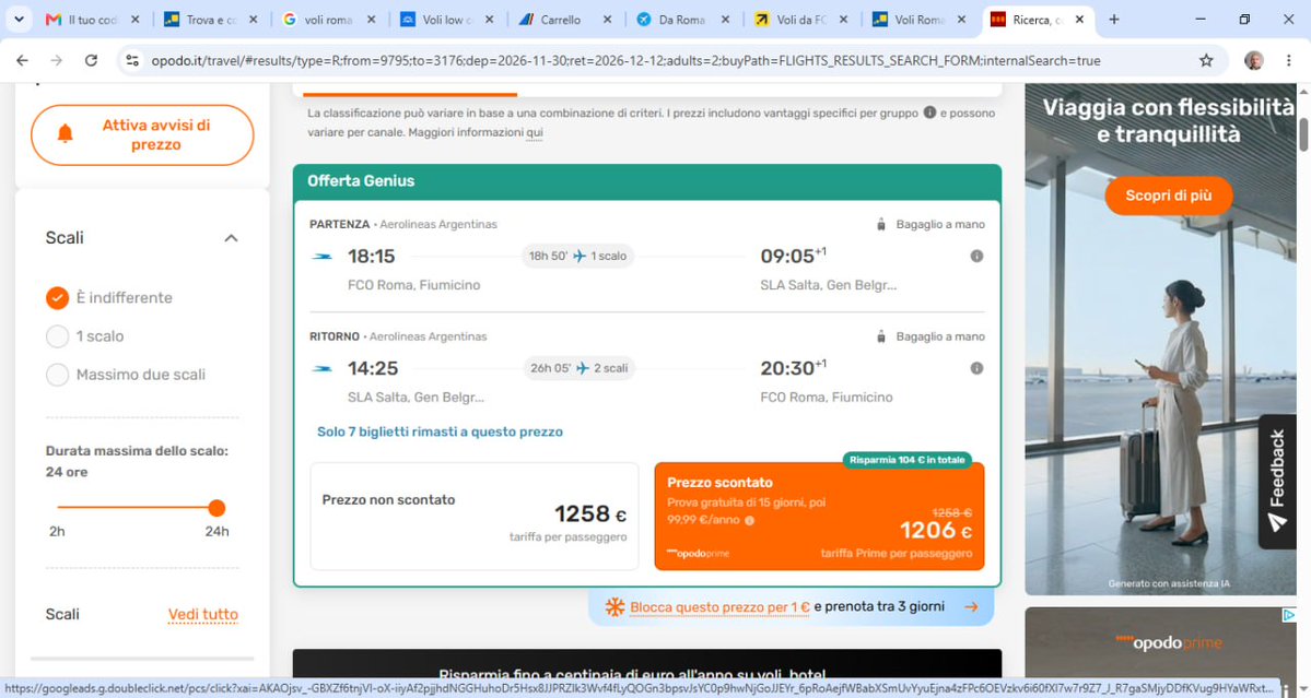 capicave's tweet photo. @eDreams why you show me an offer and, when I try to buy it you change the prizes? Could you please explain what happened and allow me to book the flights at the price originally offered? https://t.co/NjZxQUO2Sh