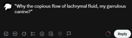 TakesOnTheWind's tweet photo. @duck_twacy I wish to increase the elegance of my prose to the pretentiousness of a Looney Tune.

It is what I aspire to. It's funny. https://t.co/WaEO56Sztq