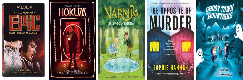 SHPLibrary's tweet photo. This week the South Hadley Public Libraries has seven new books and three new movies.  New items include Epic, Hokum, Narnia, The Opposite of Murder, Ghost Town in the Mountains, Not Myself Today, Picadillo for Paulina, and The Country Road Murders. https://t.co/aKWQNt6bTE https://t.co/eWTparrvFT