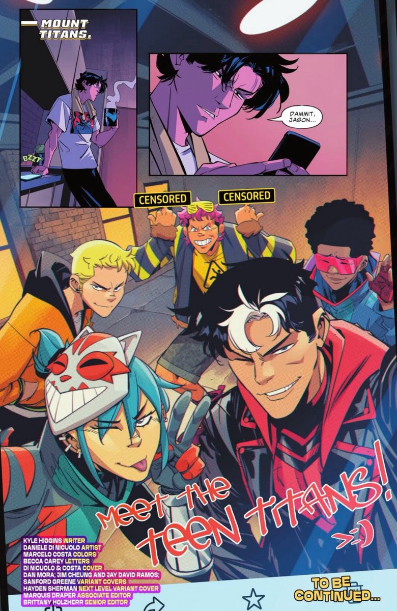kingchiroptera's tweet photo. Jason’s voice was done SO well in the first issue. Him hesitantly accepting the teen titans, him being scary and serious with the thugs, his devotion to the protection of children. Not only was the art stunning but the voice for Jason was perfect and a lot like Winnick’s work! https://t.co/CJpKHd9oII