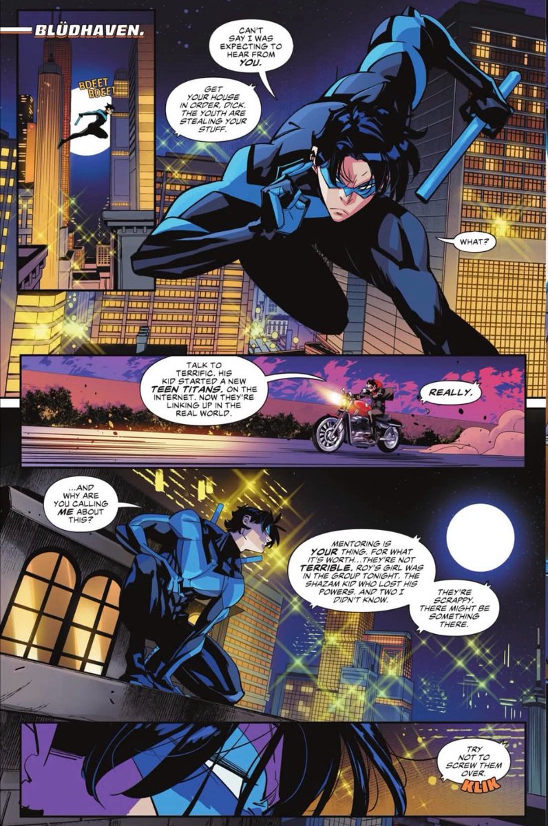 kingchiroptera's tweet photo. Jason’s voice was done SO well in the first issue. Him hesitantly accepting the teen titans, him being scary and serious with the thugs, his devotion to the protection of children. Not only was the art stunning but the voice for Jason was perfect and a lot like Winnick’s work! https://t.co/CJpKHd9oII