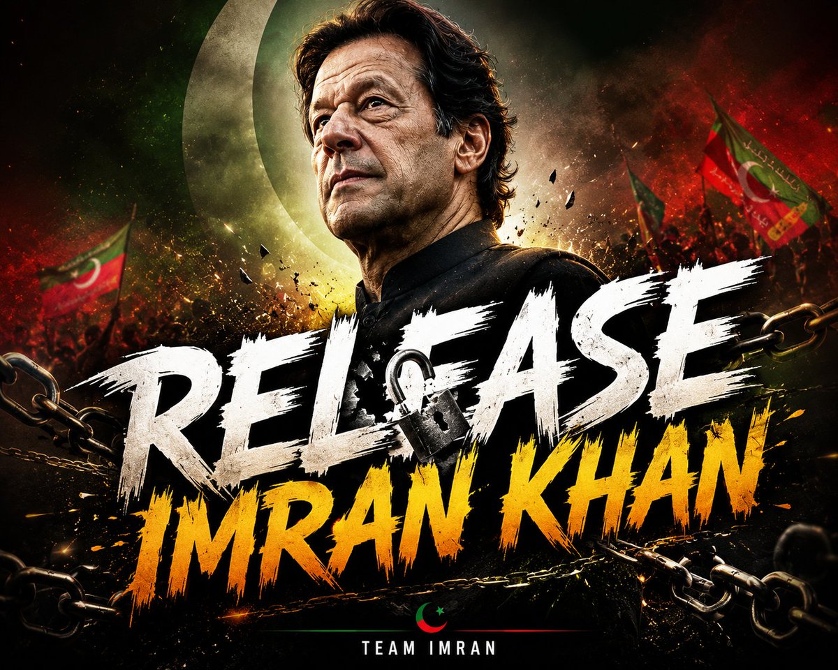 Team_Imran1's tweet photo. آئیے اس کمپئین کا اور اس مطالبے کا حصہ بنیں
اگر آپ بھی عمران خان رہائی چاہتے ہیں تو کمنٹ میں Releaseimrankhan لکھیں
اور ری ٹویٹ کریں،
اسکے بعد ہر کوئی اپنے اپنے اکاونٹ سے یہی Releaseimrankhan لکھ کر پوسٹ کرے https://t.co/g0vwrPFBym