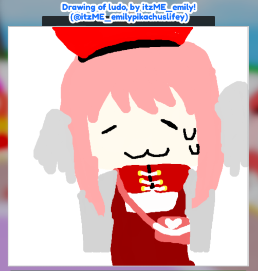bookmarksoass's tweet photo. @GOOMYLOID There is this roblox game called 'Draw Me' where people draw your avatar,
i love when i join the game i can find cute art like this 🥹 https://t.co/YddMTmCJRp