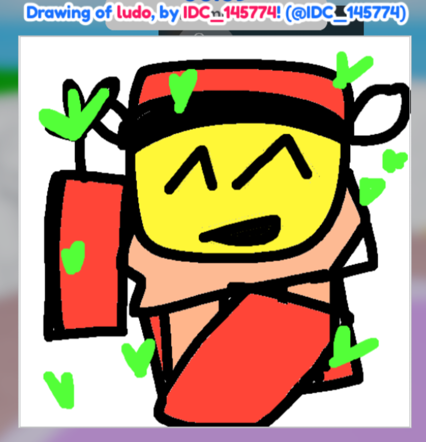 bookmarksoass's tweet photo. @GOOMYLOID There is this roblox game called 'Draw Me' where people draw your avatar,
i love when i join the game i can find cute art like this 🥹 https://t.co/YddMTmCJRp