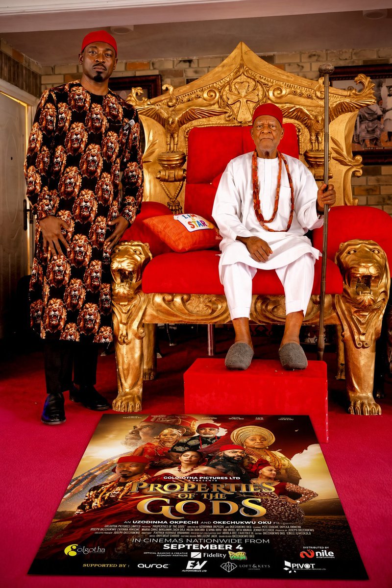 jcokechukwu's tweet photo. Properties of the Gods Tour, Day 1: Me and Igwe Nnewi, Igwe Kenneth Onyeneke Orizu III (The Oldest Monarch in Nigeria today at 101 years)

It was an unforgettable experience today as we visited two of the most prestigious Igbo traditional institutions - the Igwe of Nnewi and the Obi of Onitsha - to officially present our amazing film, PROPERTIES OF THE GODS.

I made a decision to covet the blessings of our fathers because charity, they say, begins at home, and the blessings of our fathers to a project of this nature, are indispensable. Incidentally, we got more than just their blessings!

Stay tuned and you'll find out how it all went down.
