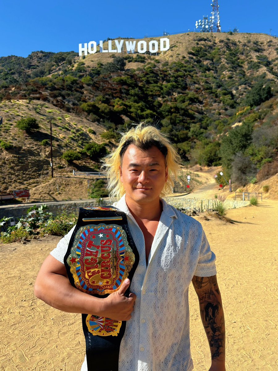 SunnyZhai1's tweet photo. See you soon 🇹🇭🇨🇳 @PSE_Thailand @FightCircus @FullMetalDojo 

It’s been great 2 months, can’t wait to head back 💪

Hollywood Sign ✅

#prowrestlingchina #prowrestlingthailand #fightcircus #fmd #pse_asia https://t.co/UzqjtHtfmY