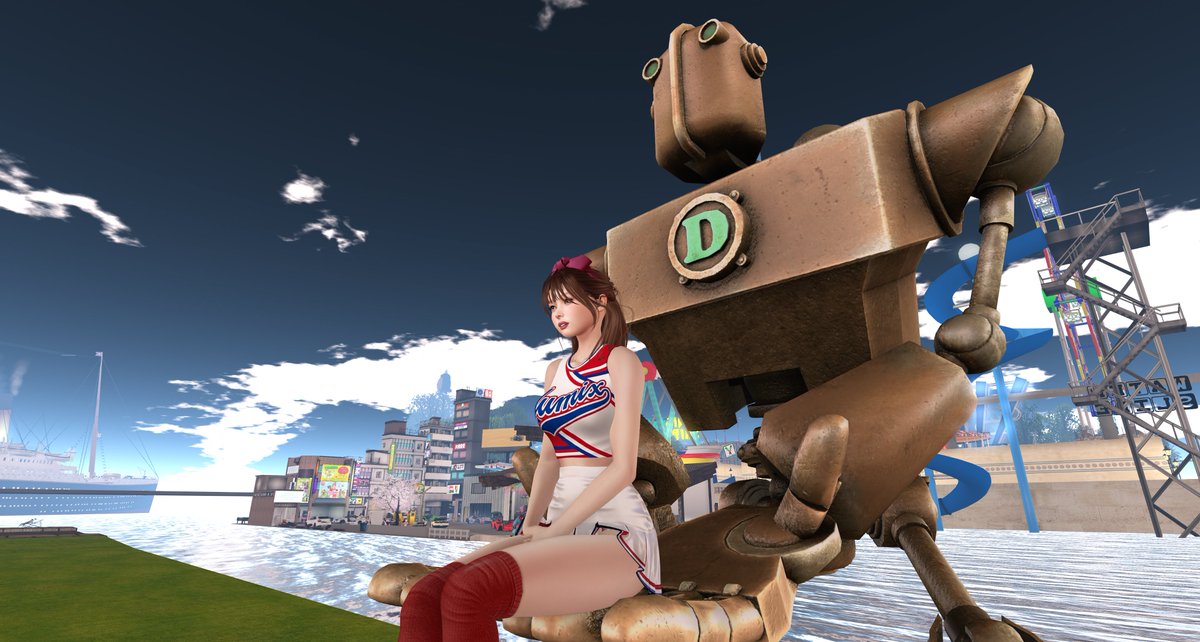 YumixWriter's tweet photo. 久しぶりにD-Labさんに出かけてきて、なんとなく優しそうなロボットを見つけたので購入。ｗ
乗って歩けるのかなと思ったらちゃんとチェアって書いてありました。
これはこれで楽しいので、しばらく設置しておきます。
勝手に座って記念撮影でもどうぞ。(^O^) https://t.co/zyYXYuNUa1