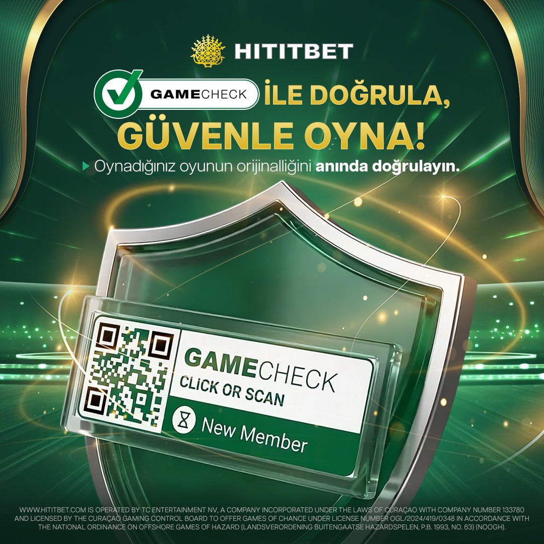 hititbetxsocial's tweet photo. 🛡 Sahte sitelere karşı dikkatli olun!

✅ Hititbet'te GameCheck ile oynadığınız oyunun orijinalliğini anında doğrulayın.
🔒 QR kodu tarayın, kontrol edin ve güvenle oynayın.

⭐️ Hititbet ile doğrulanmış oyun deneyimini güvenle yaşayın!

https://t.co/PMTNokyNr6 https://t.co/n6vra95jL1