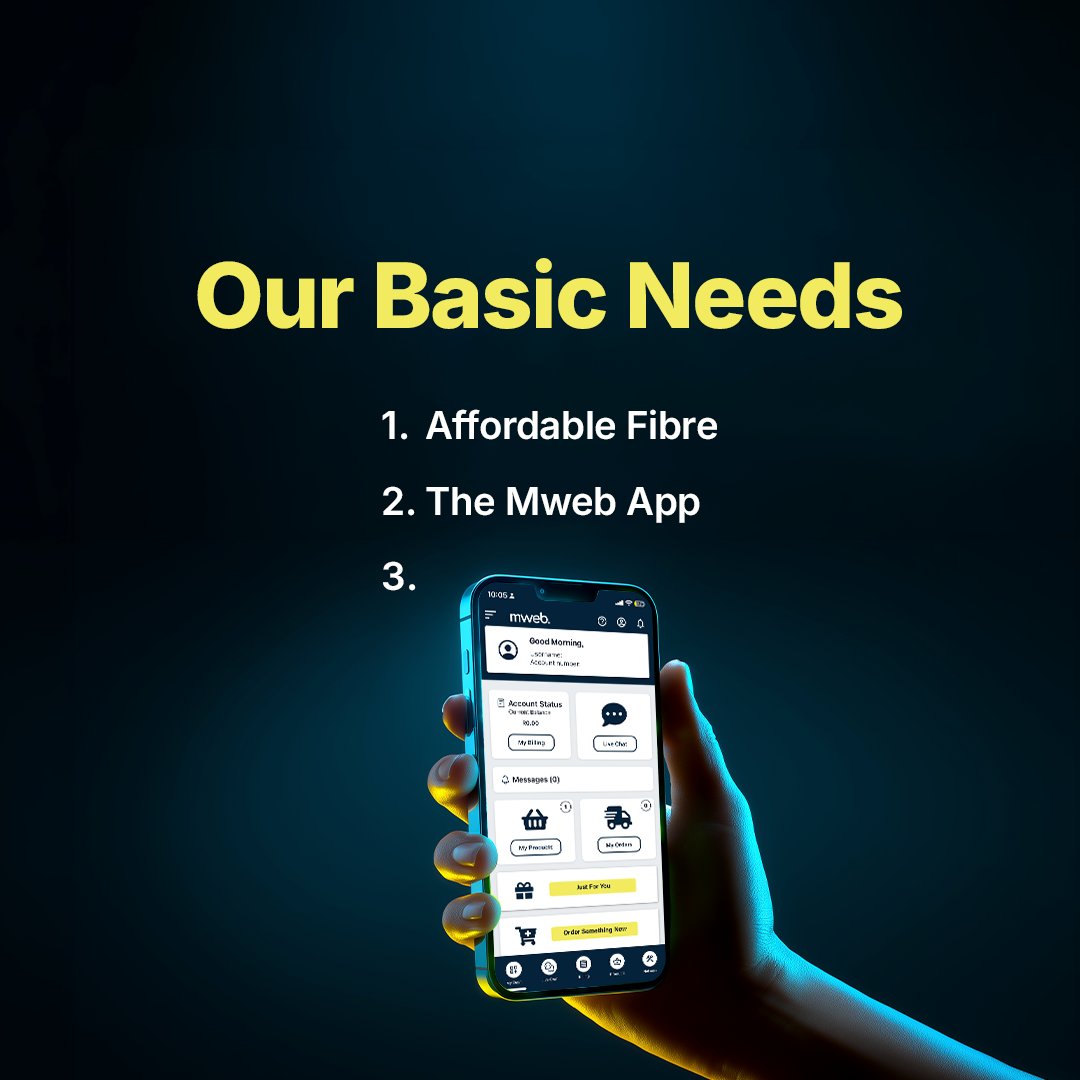 MWEBTweets's tweet photo. Forget Maslow’s pyramid-this is the real hierarchy of needs! 

WiFi connected, fast speeds, and full control right in your hand.

What’s taking your top spot at number 3? Tell us in the comments. https://t.co/VBQtpupi89