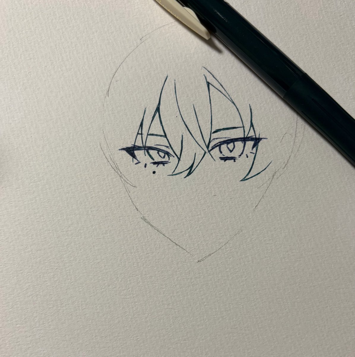 Akari_AHA's tweet photo. 輪郭以外1発描きで勝負してる https://t.co/EX7YPwHfeI