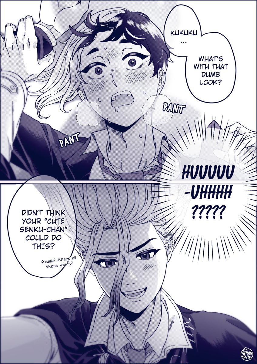 pinklypalette's tweet photo. give him some time, he'll get there eventually 👨‍❤️‍💋‍👨 #sengen #千ゲ https://t.co/ttZPkCctwx