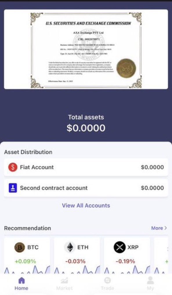 DaliaReyesV's tweet photo. 🚨 SCAM WARNING: #AXAExchange
⚠️ Be cautious of platforms that accept deposits, display unrealistic profits, then restrict withdrawals or demand additional fees.
❌ Don’t register, deposit funds, or send extra payments without independently verifying the platform and its claims.
🔐 If affected, preserve all transaction records, screenshots, and communications.
#CryptoScams #ScamAwareness #CryptoRecovery #NewYork #PonziScheme #Fraud