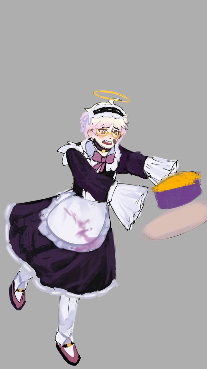 okeyube's tweet photo. Don't drop the cake Ube!
Art by @soren_drx
#okayube https://t.co/Y8POT4ejfT