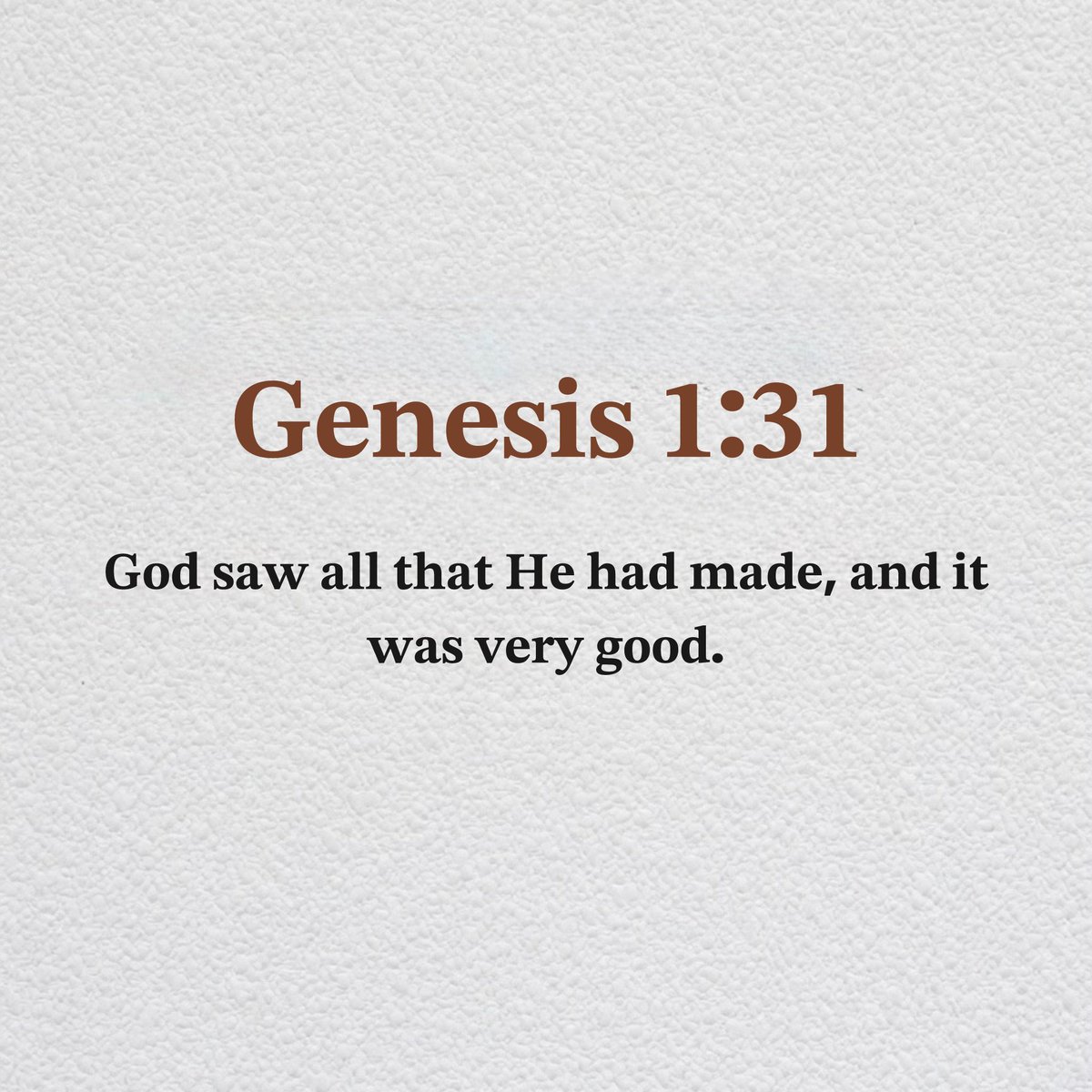 Holy__Bible1's tweet photo. Genesis 1:31 https://t.co/xmMnzNpzqx