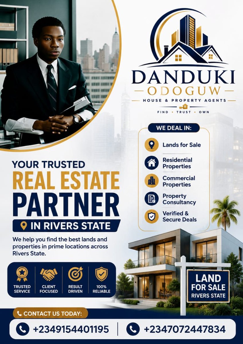 EbenezerDa40533's tweet photo. If you're looking for house in Rivers State land and properties to buy or for sale in Rivers State contact this number 
+2347072447834
+2349154401195
God bless you as you do so 🙏🙏🙏 https://t.co/z2FEUQfaXg