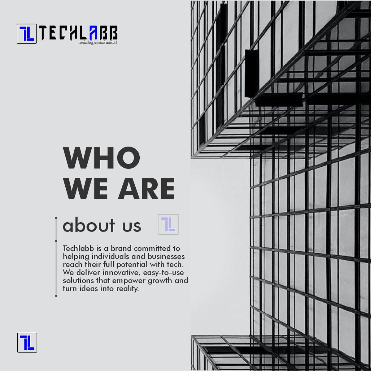 thetechlabb's tweet photo. Techlabb helps individuals &amp; businesses unlock their full potential through innovative, reliable &amp; scalable technology.

We turn ideas into reality, drive growth, improve efficiency, and create lasting impact.

https://t.co/HT6kaR7EEC

#Techlabb #Technology #Innovation https://t.co/PP2xmh47Zc