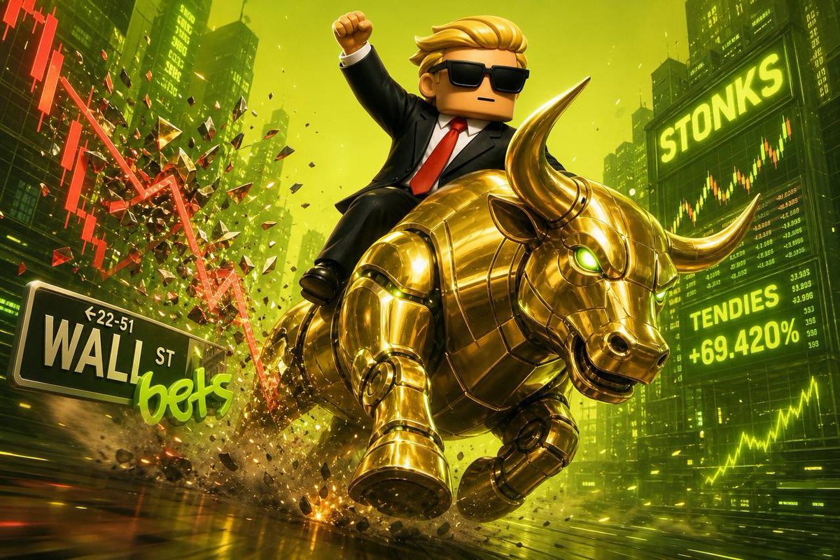 wsbOfficialRh's tweet photo. What if ct convinced WSB that is the next play to get into. It makes sense right? 

2021 -WSB aped heavy in gme on robinhood. 

2026 -WSB apes $wsb on robinhood CHAIN while getting GME dividends

@wallstreetbets @RobinhApp @vladtenev https://t.co/1NSeZtjjG9