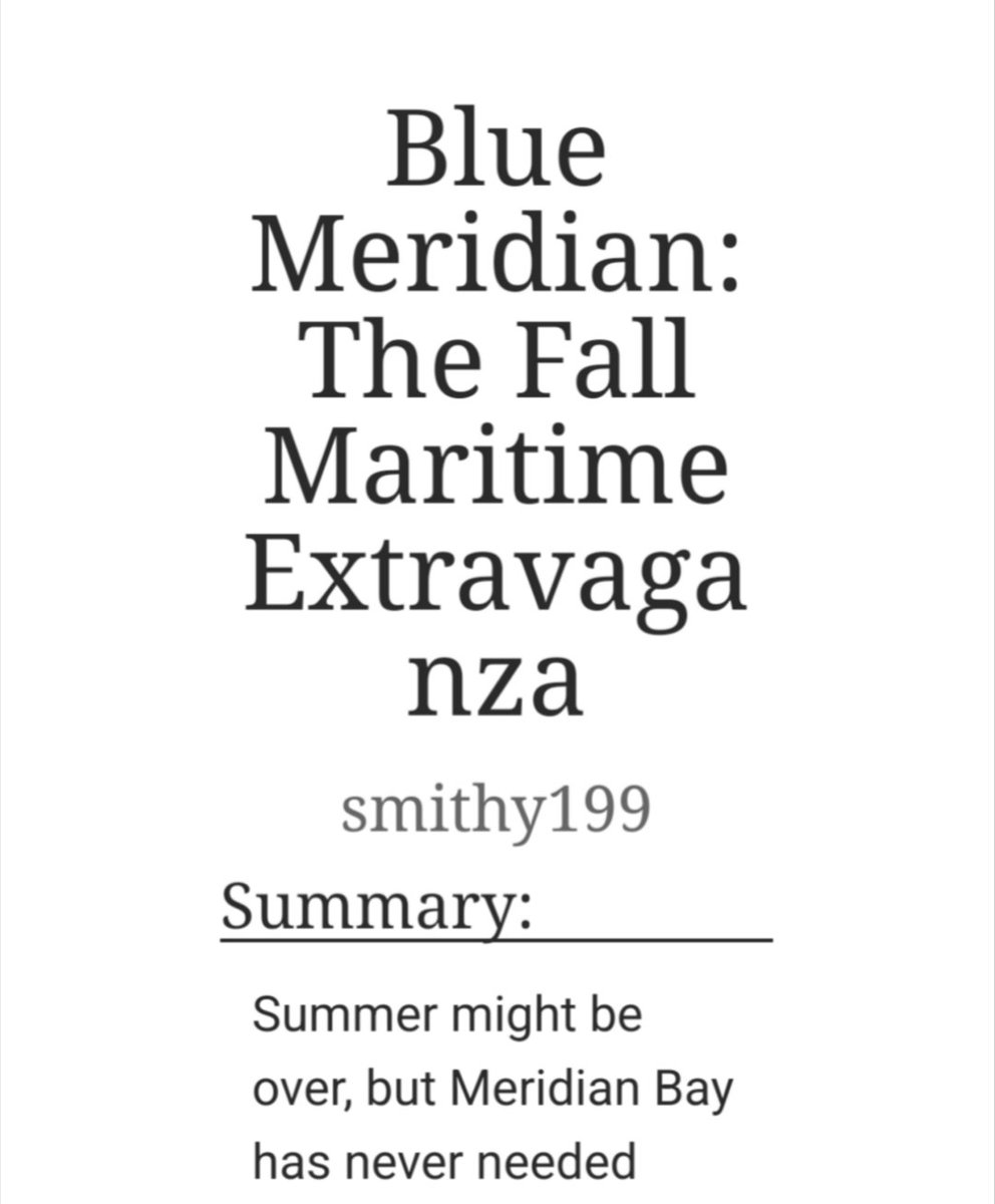 elke_d1202_mfs's tweet photo. Good morning #Raylla and #MotherlandFortSalem #FanFiction lovers. Our relentless writer smithy199 has just published chapter 1 of a follow-up of "Blue Meridian" "Blue Meridian: The Fall Maritime Extravaganza". A new crazy festival awaits you...
https://t.co/Hc8THGEyuF https://t.co/b27XCNwrNm