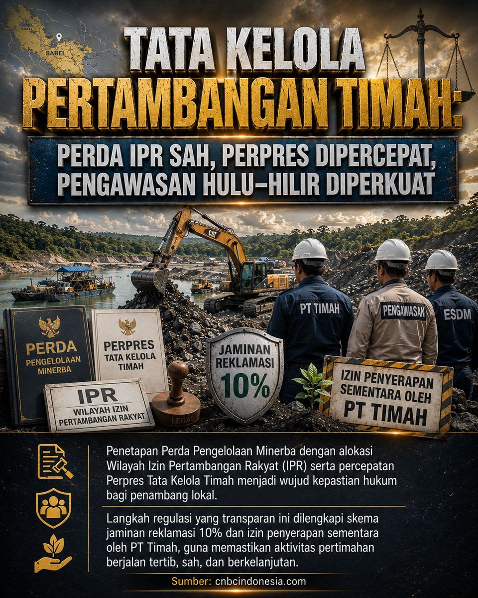 _infoharian's tweet photo. Perbaikan kinerja sektor timah membuka ruang bagi peningkatan ekonomi Bangka Belitung. Tantangannya adalah memastikan pertumbuhan ini dikelola secara tertib, transparan, dan berdampak luas bagi kesejahteraan warga. #BangkaBelitung #Timah #viral #Trending #pttimah https://t.co/iLzMX3dTvy