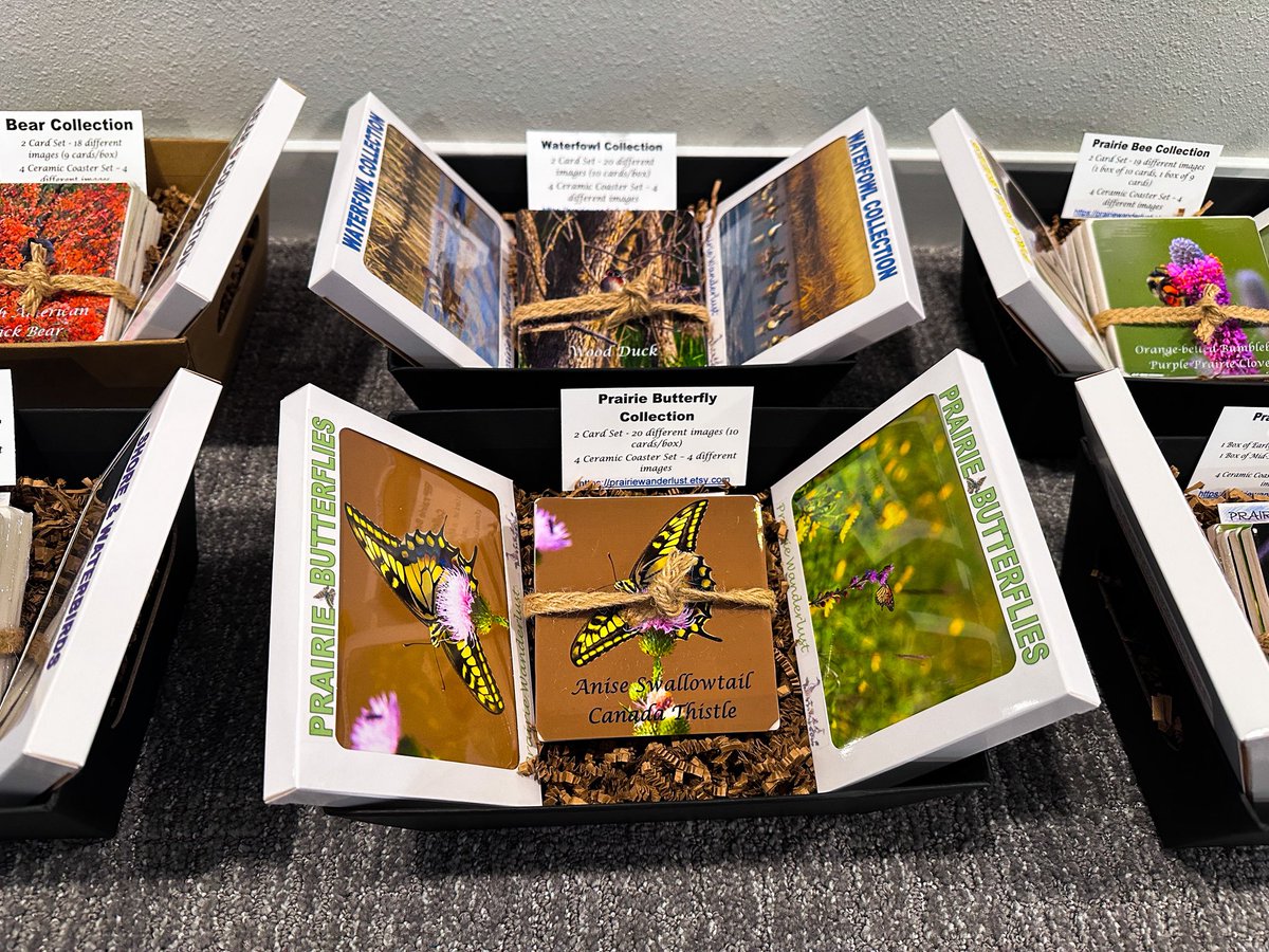 prairieguy2016's tweet photo. Box sets of note cards &amp; coasters I’m donating to a fundraiser. You may see them if you’re at the USFWS Prairie Wetlands Learning Center fundraiser in Fergus Falls, MN.
https://t.co/fEEXwHTzbh #photography #nature #wildlife #prairie https://t.co/PvFiAgXuZk