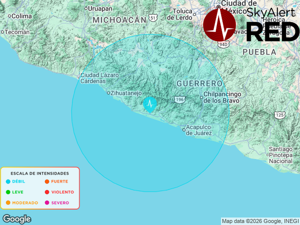 SkyAlertMx's tweet photo. #SismoFinalizado
  Intensidad 🔵“DÉBIL”🔵 en #TécpanDeGaleana, Gro.
  Recibiste la notificación si estás dentro de los radios de alertamiento.
  Descarga #SkyAlert: https://t.co/utcJz1LFMg
  03:14:43 - 02/09/2026 https://t.co/4EfFq24qll