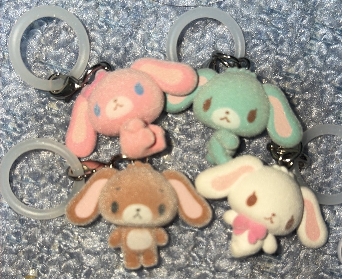 rea0557's tweet photo. 再販してたからシュガバニのめじるしゲットした＞ ̫＜ ♡
ミントの方被ってどうしよってなってたら優しいお姉さんが白色の方と交換してくれた😭💖ありがとう🥹 https://t.co/nkP77n6whG