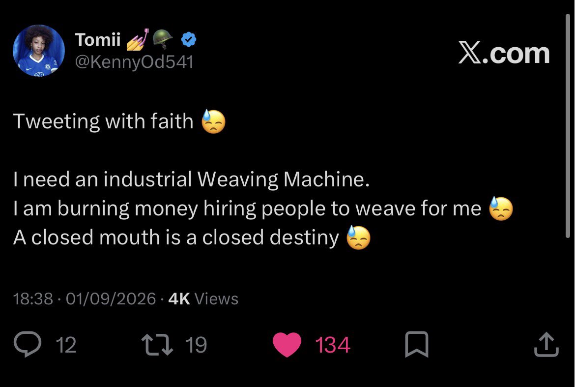 KennyOd541's tweet photo. Day two of posting till I reach my helper 😓 https://t.co/HpoyUjzNI4