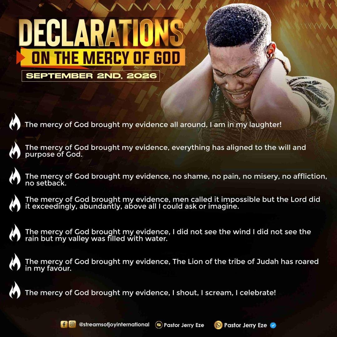 Faithalako's tweet photo. The MERCY of GOD has brought my EVIDENCE.

Laying the right foundation for the ember month through mercy https://t.co/hCs9V7w9aK