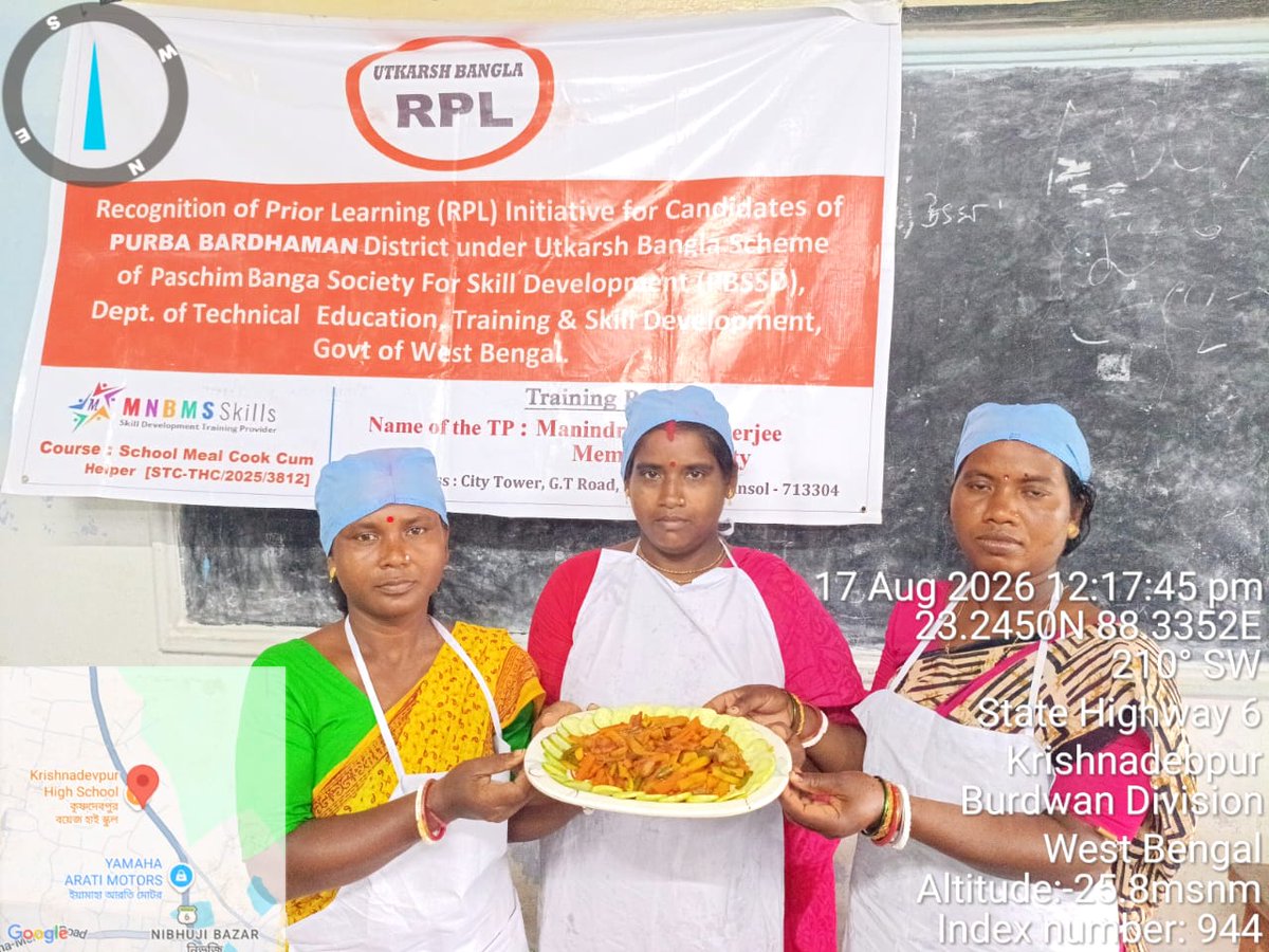 PBSSDprbdn's tweet photo. CCH MID-DAY MEAL RPL TRAINING BATCH-3, DAY-2, KALNA-1 BLOCK,  Purba Bardhaman 
#StateSkillDevelopmentProgramme #SkillIndia #MakeInIndia #VocalForLocal #PBSSD #𝐒𝐤𝐢𝐥𝐥𝐬𝐃𝐞𝐯𝐞𝐥𝐨𝐩𝐦𝐞𝐧𝐭 https://t.co/dxN1sEL2JK