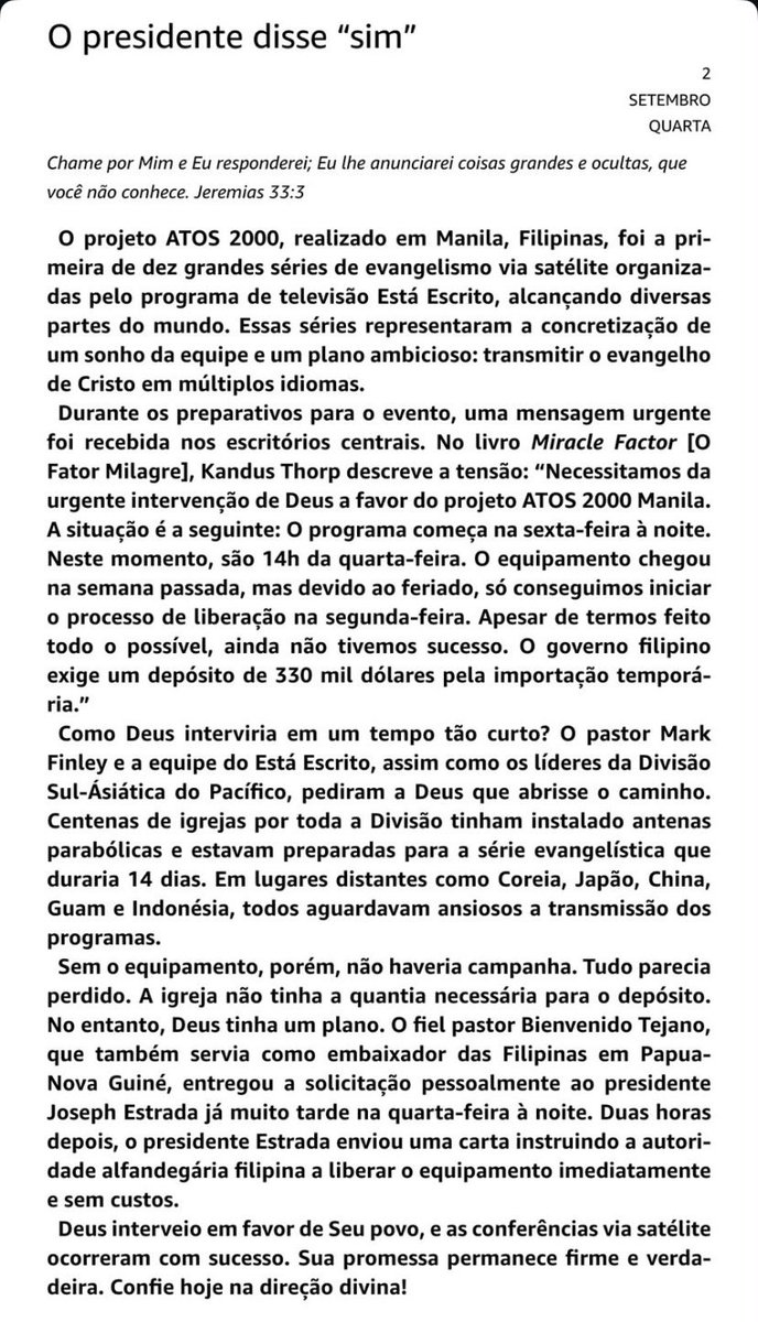 advcentralbh's tweet photo. Devocional 02 de Setembro https://t.co/sSUIop5GP0