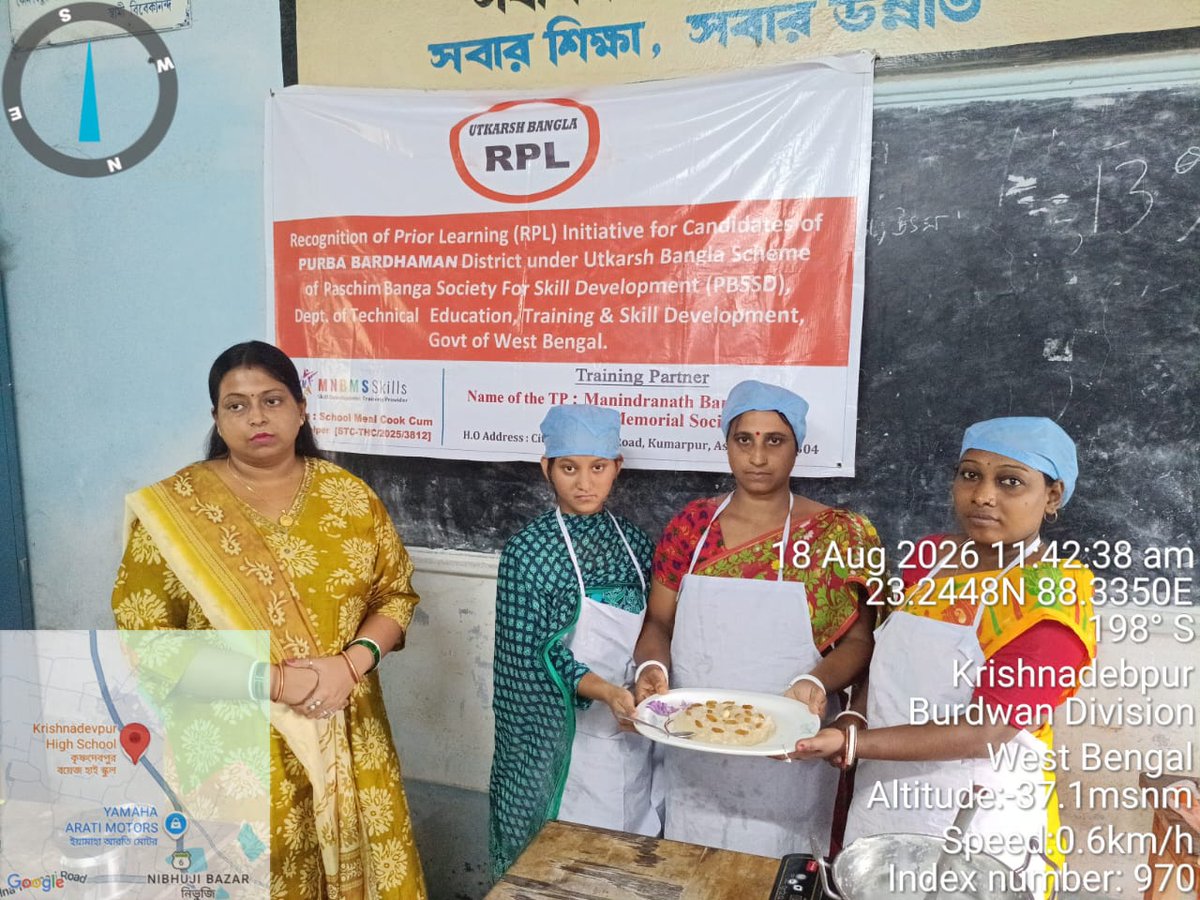 PBSSDprbdn's tweet photo. CCH MID-DAY MEAL RPL TRAINING, BATCH-3, ASSESSMENT DAY, KALNA-1 BLOCK,  Purba Bardhaman 
#StateSkillDevelopmentProgramme #SkillIndia #MakeInIndia #VocalForLocal #PBSSD #𝐒𝐤𝐢𝐥𝐥𝐬𝐃𝐞𝐯𝐞𝐥𝐨𝐩𝐦𝐞𝐧𝐭 https://t.co/NIT6FuOoSh