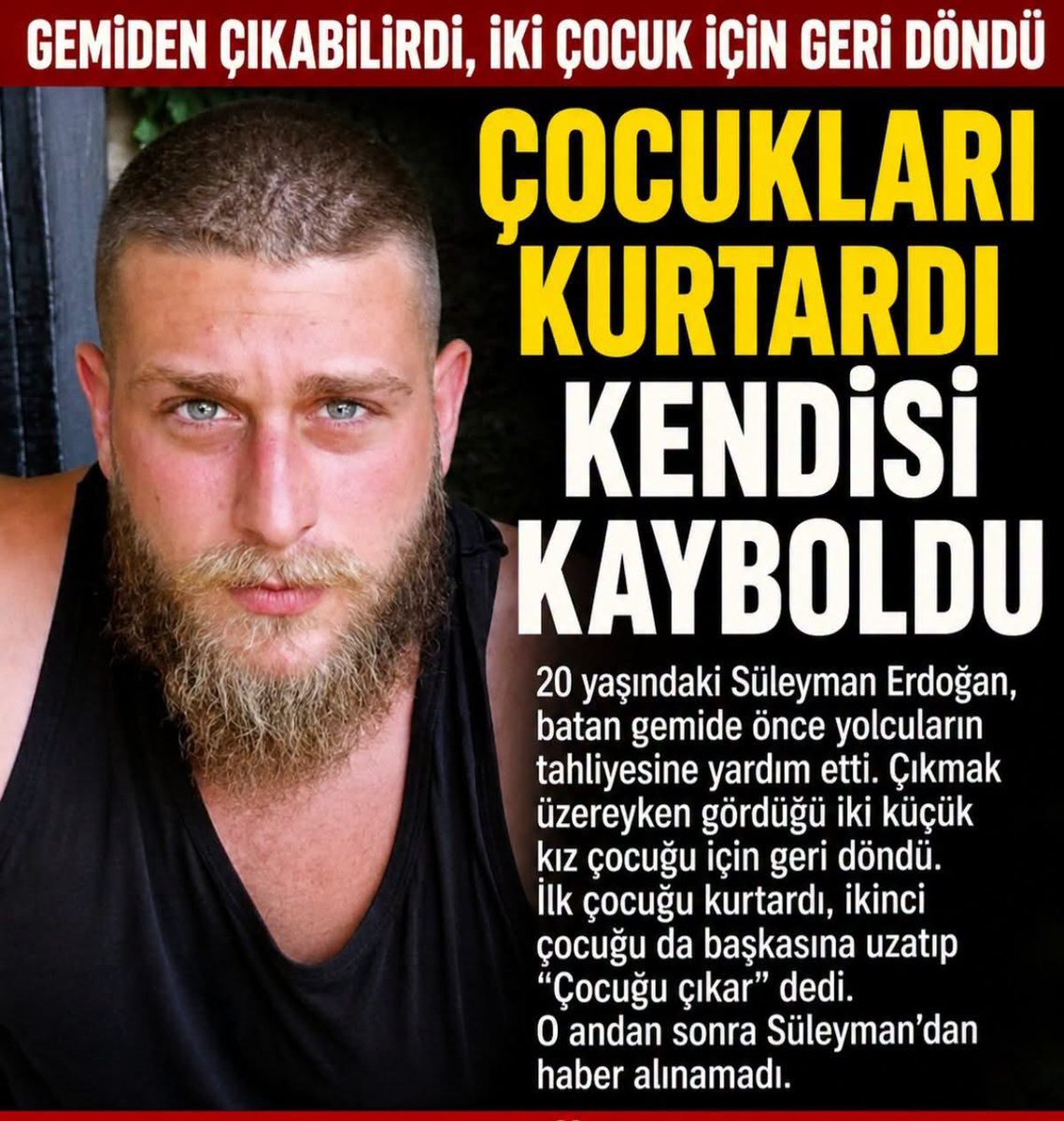 saboozge's tweet photo. Kardeşim ilk defa şu gemiden kendi kanı canı dışında birisi için hayatını tehlikeye atanı okuyorum...
İnşallah yaşıyorsundur.
Umarım bir yerlerden çıkarsın.
Çok dua ediyorum senin için çok !
#girne #gemikazası https://t.co/Y3cuMrc3kp