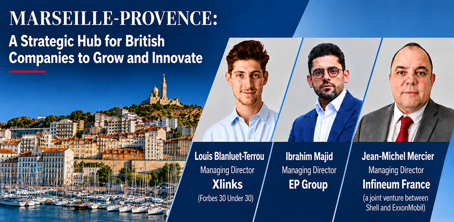 fbcci's tweet photo. 📣 They chose Marseille-Provence. Hear their success stories.
On 17 September, join us in Paris as three British business leaders share how they grew in the region and the lessons learned along the way.

👉 https://t.co/4N4DupkYV8

#MarseilleProvence #FrancoBritishBusiness https://t.co/Rq0Es5owYQ
