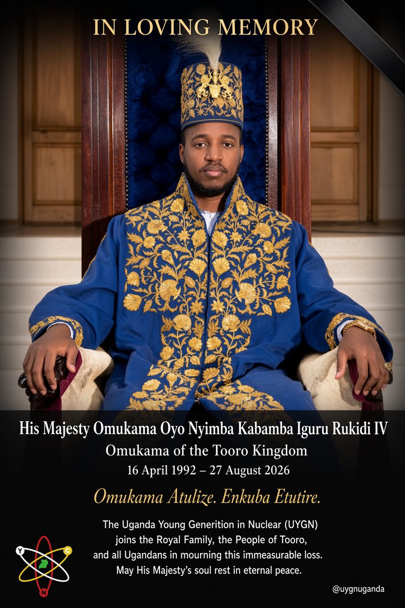 uygnuganda's tweet photo. UYGN joins the Royal Family, the people of Tooro, and all Ugandans in mourning. May his soul rest in eternal peace. https://t.co/zojGGWYlrn