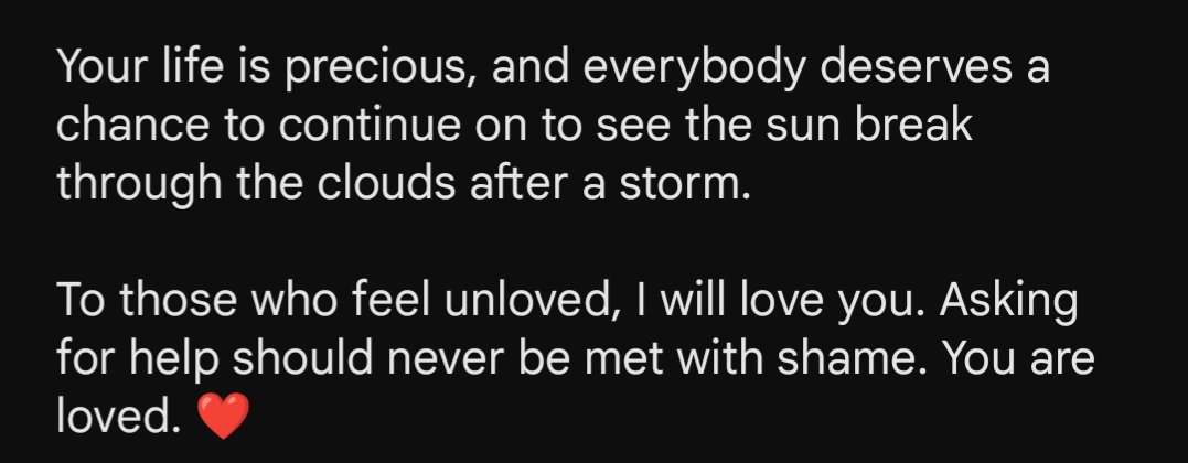 greeen2me's tweet photo. it is suicide prevention month.

im tired and this is all over the place, but i would just like to share some words. stay safe everybody https://t.co/qqpfReA1WQ