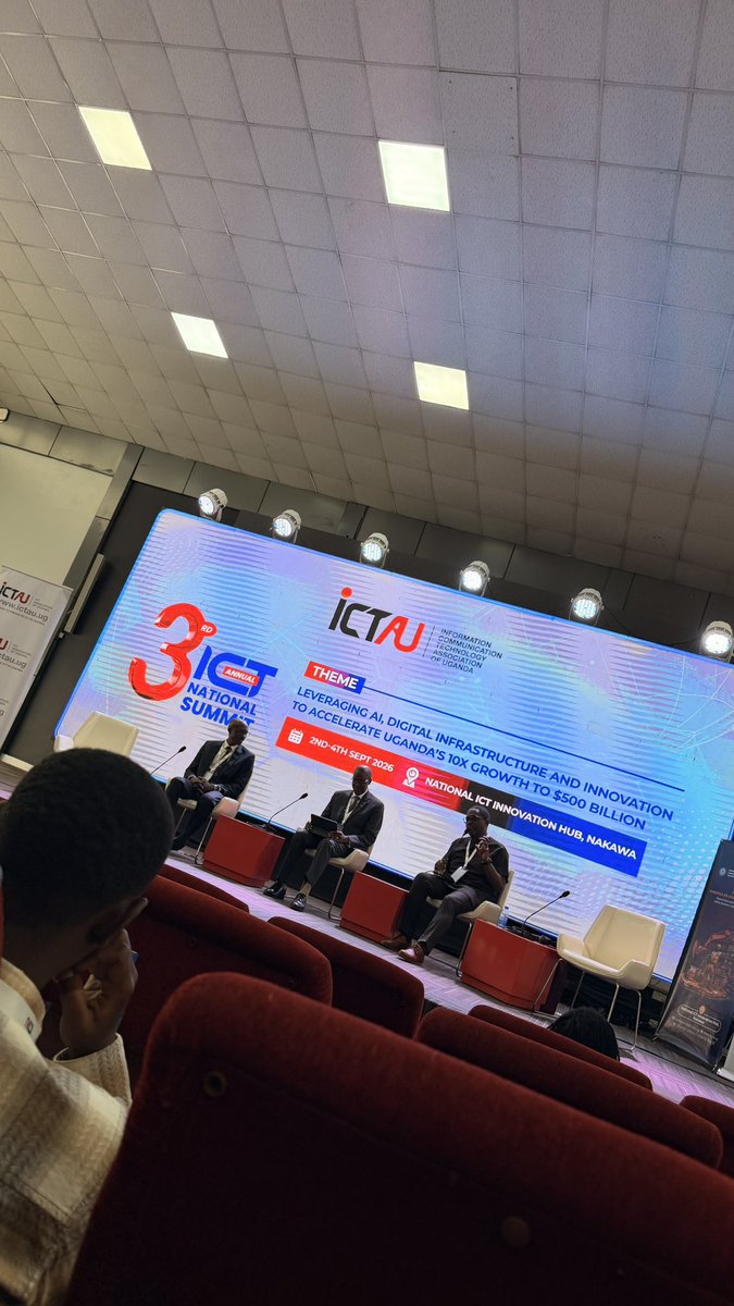 mariamcosine's tweet photo. 3rd ICT National Summit.
2026 Theme.
Leveraging Ai , digital infrastructure and innovation to accelerate Uganda’s 10* growth to $500 Billion 
.@ICTAUg https://t.co/SNzyfaY7oI