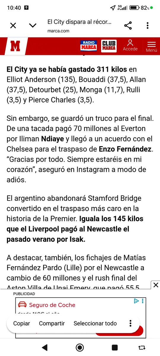 Tuautemmightred's tweet photo. Cifras en la misma noticia del Vocero Mesetario.

Como los 526 millones de €  en fichajes del 130 veces Manchester City, se convierten unos párrafos más abajo en solo 456 millones, para no joderle el récord  al Liverpool del 2025. 

Que seamos los primeros incluso en esto. https://t.co/4uJZk3fUQw