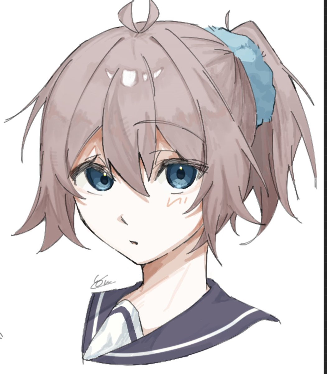 hirg558899's tweet photo. 青葉さんの落書き　#艦これ https://t.co/E2JA1NZOgr