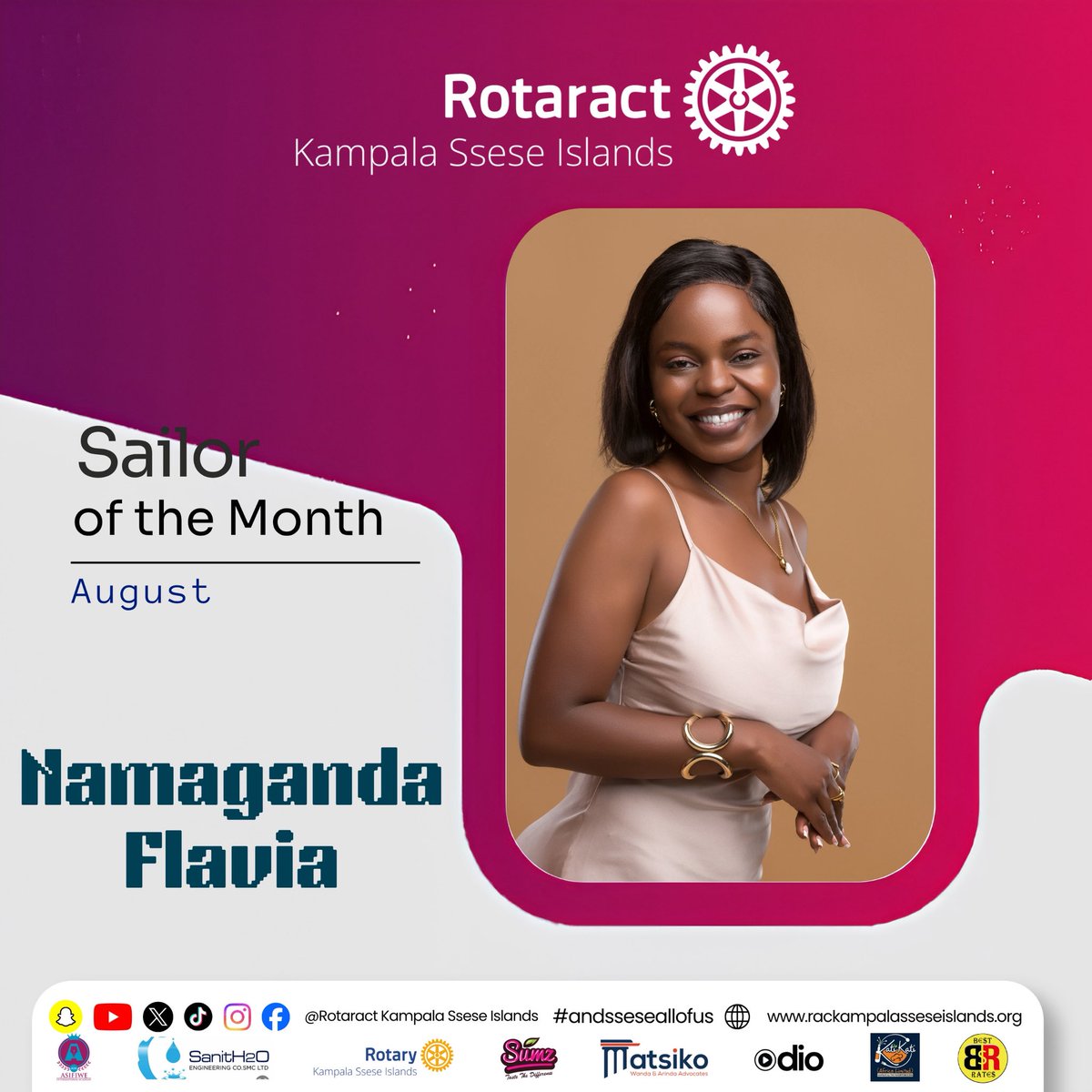 RctKlaSsese1's tweet photo. Celebrating the dedication, commitment, and impact of our amazing member, Flavia Namaganda. Your consistency and willingness to serve truly make a difference. 
Congratulations, Flavia! Keep sailing, keep serving, keep inspiring! 

#SailorOfTheMonth #AndSseseAllOfUs https://t.co/rXCBWAQrzj