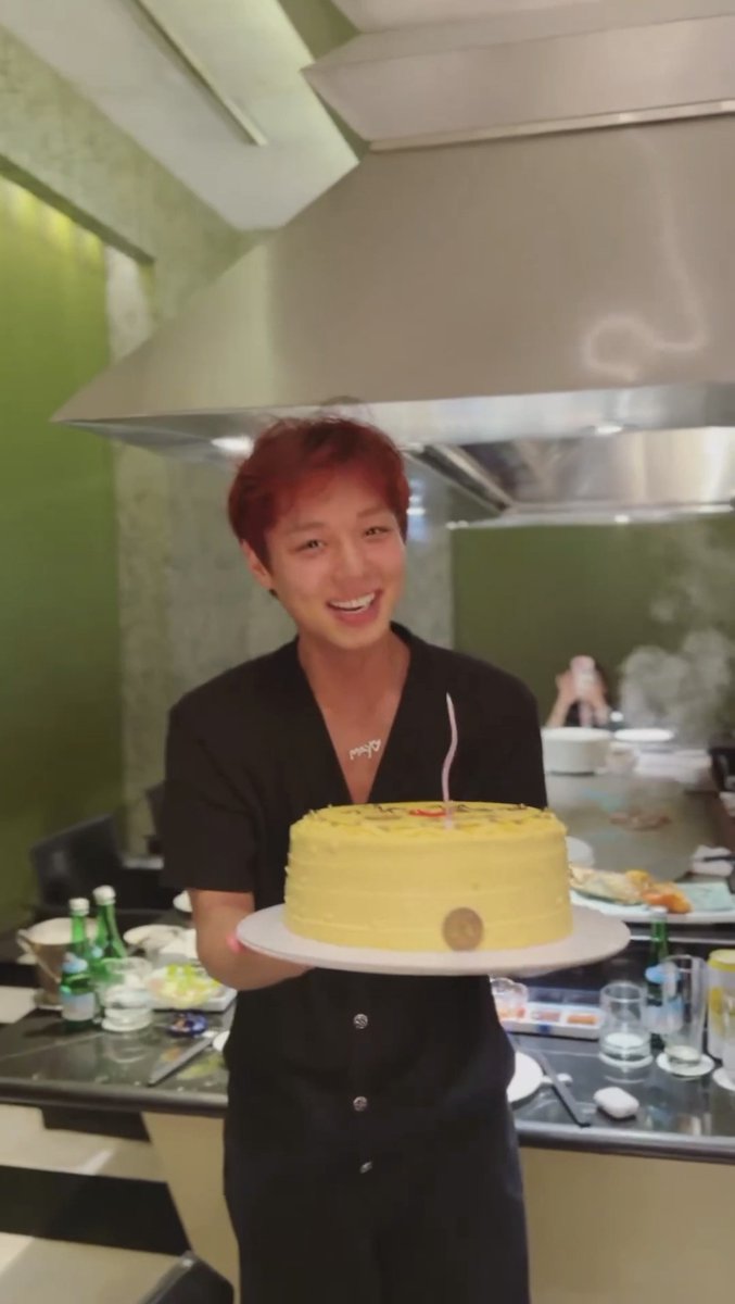 cosmicshse's tweet photo. i know he's tipsy the way his face and neck almost the same color as his hair before i see the soju bottles in the back 😭 https://t.co/hzBWJ7lhyy