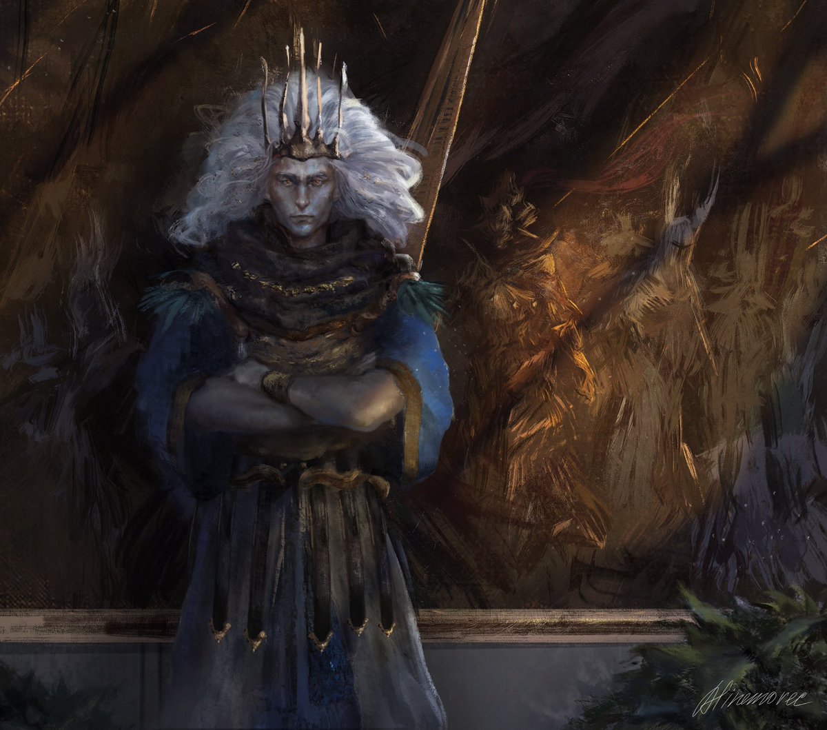 _ALINEMOREC's tweet photo. He is my favourite training dummy. Here’s how my style has changed over the years 
#namelessking #darksouls https://t.co/bt2M0LGKC5