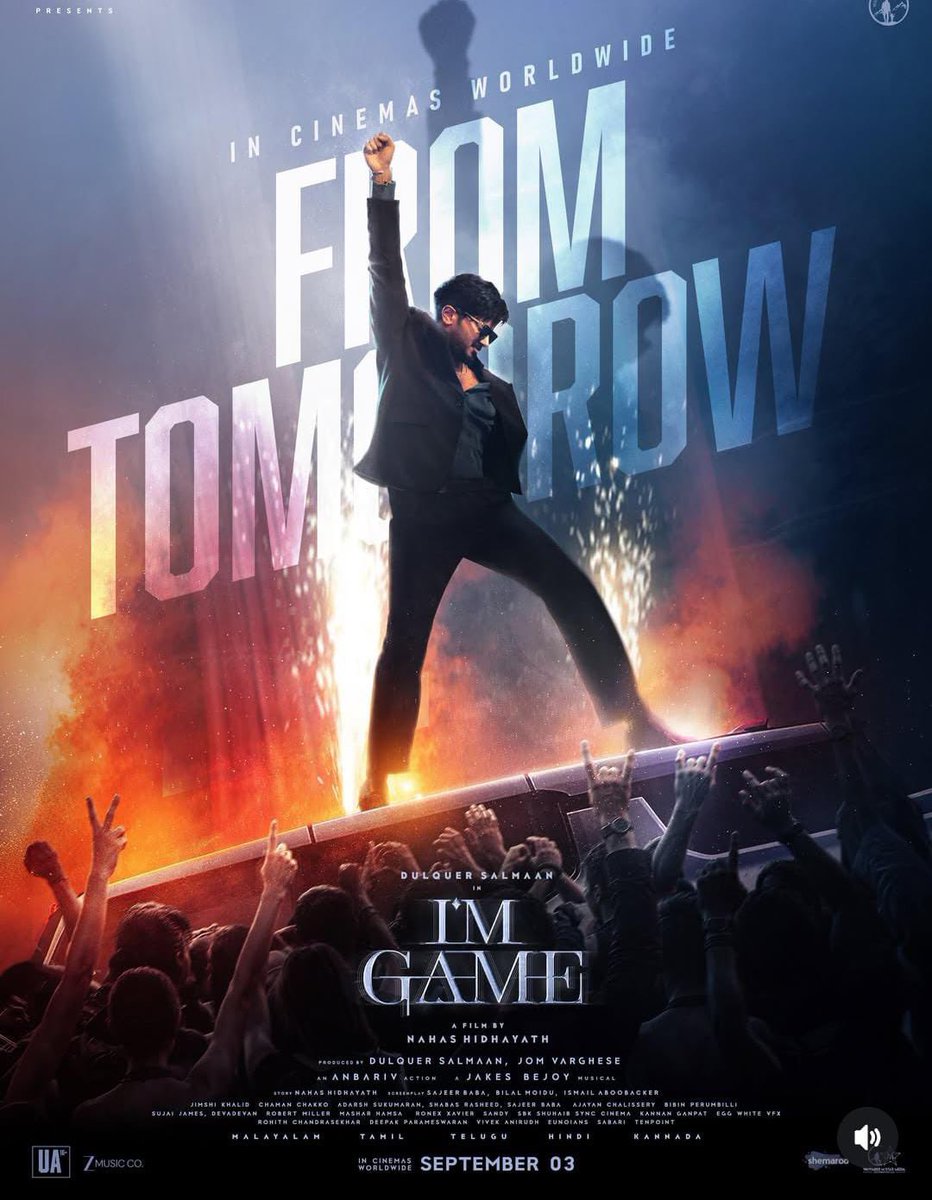 WECineLoco's tweet photo. #ImGame From Tomorrow 🤞

#DulquerSalmaan https://t.co/cMgXm0dUr0