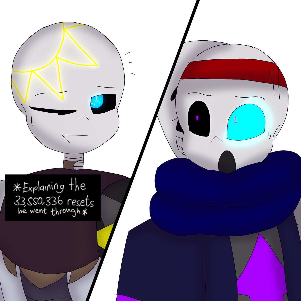 GgCrickle's tweet photo. Example: Hacker. He is… horrified. After all, 1 million resets is shocking enough, but 33 million? Yeah… 😅
#undertaleau #sansau #undercycles #sans #fakecollab #hackertale #hackersans https://t.co/R2CWcnoYNq