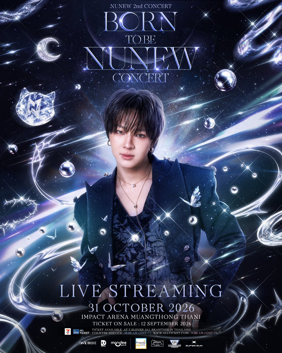 DomundiTV's tweet photo. 𝐍𝐮𝐍𝐞𝐰 𝟐𝐧𝐝 𝐂𝐨𝐧𝐜𝐞𝐫𝐭 “𝐁𝐨𝐫𝐧 𝐭𝐨 𝐛𝐞 𝐍𝐮𝐍𝐞𝐰 𝐂𝐨𝐧𝐜𝐞𝐫𝐭” 💫

• Live Streaming Version & Fan Benefits

🗓️ : 31 OCTOBER 2026
📍 : IMPACT Arena, Muang Thong Thani

𝙏𝙄𝘾𝙆𝙀𝙏𝙎 𝙊𝙉 𝙎𝘼𝙇𝙀 : 12 SEPTEMBER 2026
⏰️ : 10.00 AM (Counter Service)
⏰ : 11.00 AM (Counter Service & Website: https://t.co/XgkVgyc0dP)

NUNEW IN IMPACT SOON
#NuNew2ndConcert
#NuNew
#domunditv