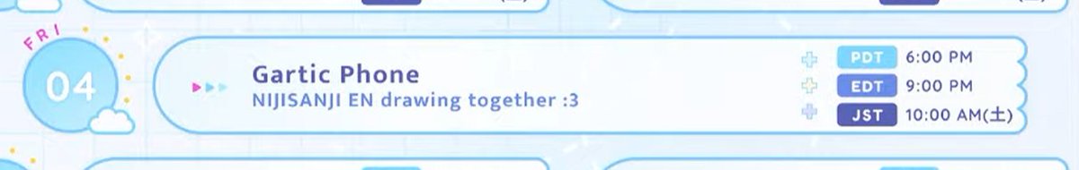fuvisdrop's tweet photo. 🌤️will be hosting a BIG NIJIEN🌈 Gartic Phone collab this coming friday at 9PM EDT💙PLEASE BE THERE YAYYYYYY https://t.co/85xxliNSWn