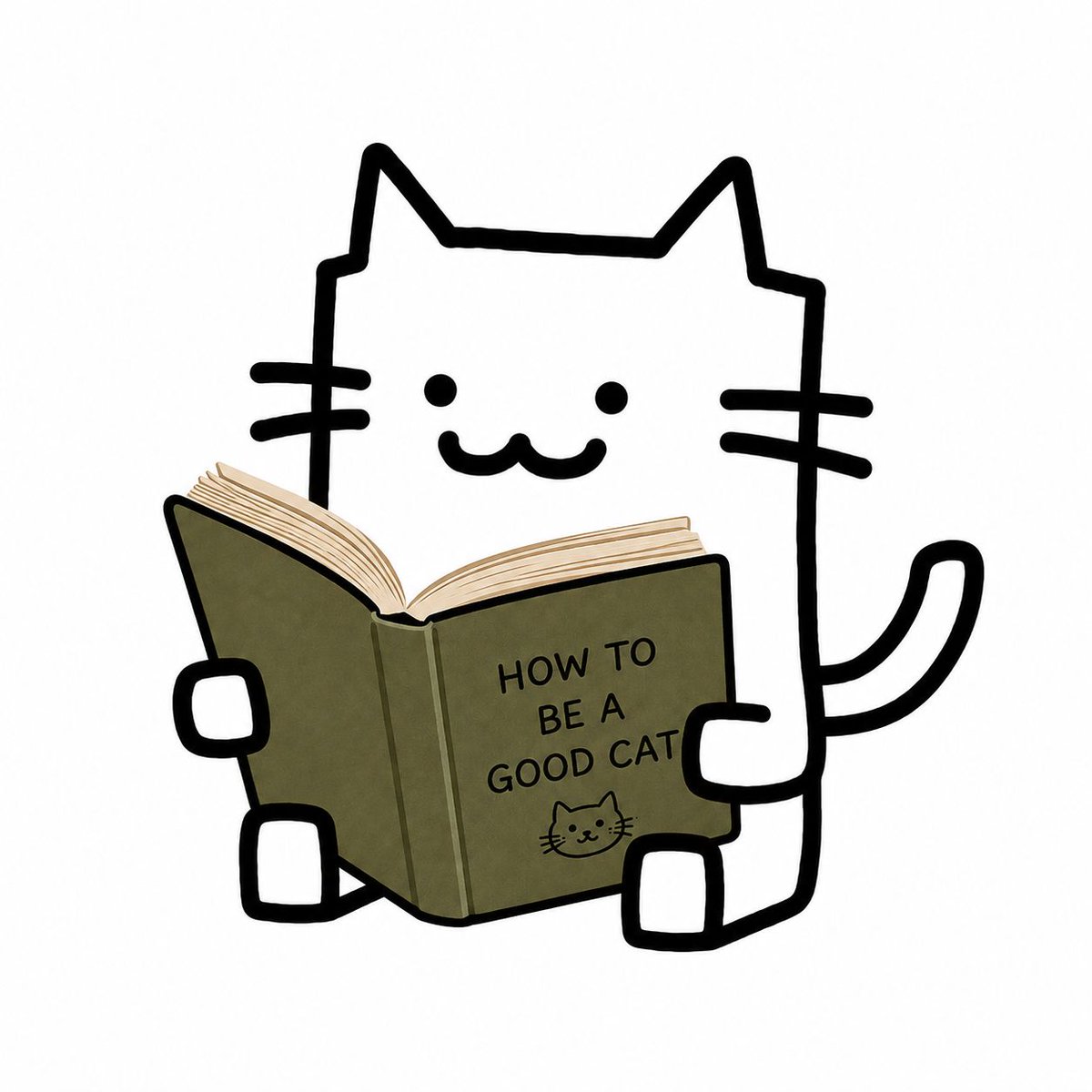 pumpfunstickcat's tweet photo. Preparing for my PhD in being a good kitty https://t.co/wmVk254kez